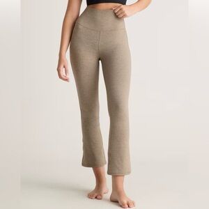 Women's Quince Ultra-Soft Cropped Bootcut Pants oatmilk size small